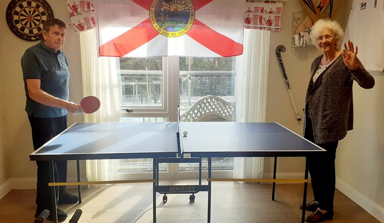 Care home goals - Horsham care home launches new games room